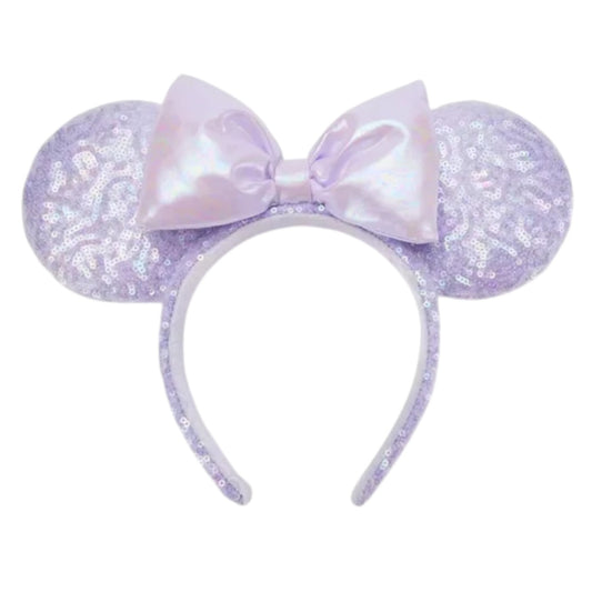 Disney Parks Minnie Mouse Opalescent Lavender Sequined Ears
