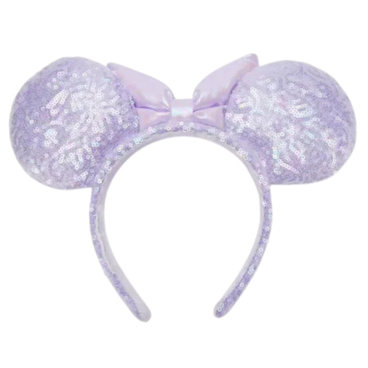 Disney Parks Minnie Mouse Opalescent Lavender Sequined Ears