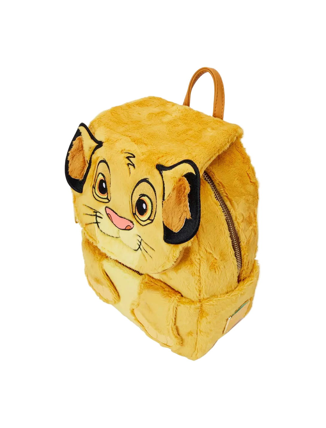 Front and side view Simba Flocked Mini Backpack on a white background