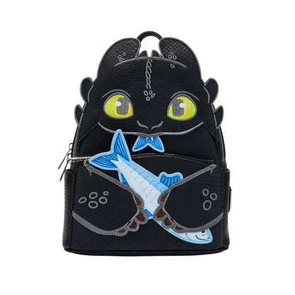 Loungefly DreamWorks HTTYD How to Train Your Dragon Toothless & Fish Figural Mini Backpack